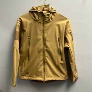 Men's Softshell Jacket with Hood Waterproof Windbreaker Zip Lightweight